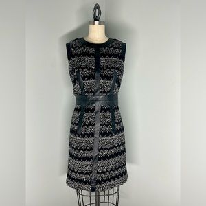 Milly black and white tweed sleeveless dress. size 4.